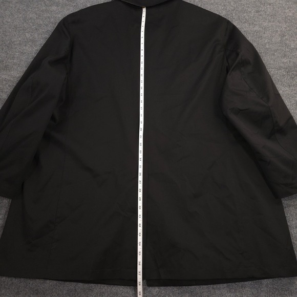 Ralph Ralph Lauren Jacket Men 54R Black Fly Front Car Coat Water Repellent Lined - Picture 9 of 15